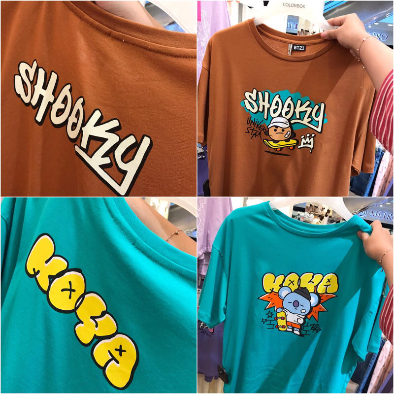 colorbox x bt21 kaos tshirt