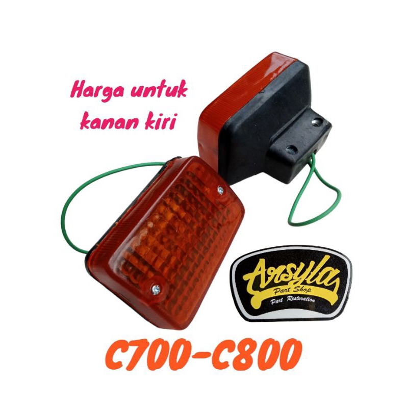 lampu sein sen depan honda c700 c800 supercup