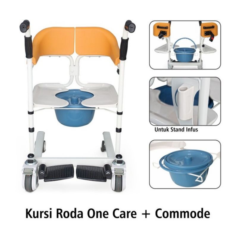 ONEMED ALK 902 Kursi Roda Transfer One Care Plus Commode