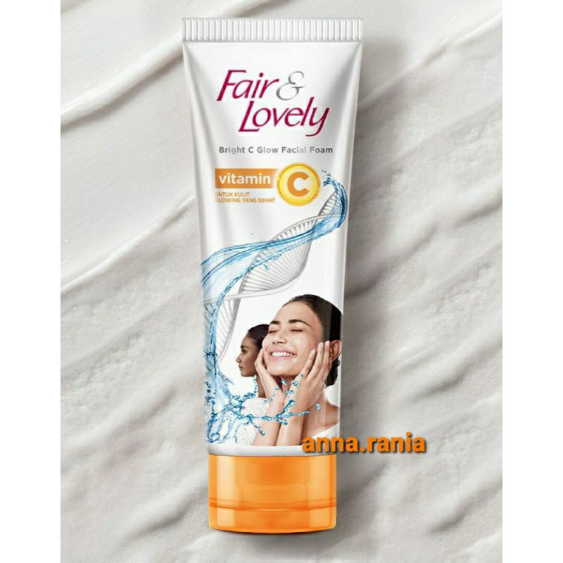 Fair and lovely facial foam Vitamin C Vit C sabun muka pembersih wajah vitamin 100 g