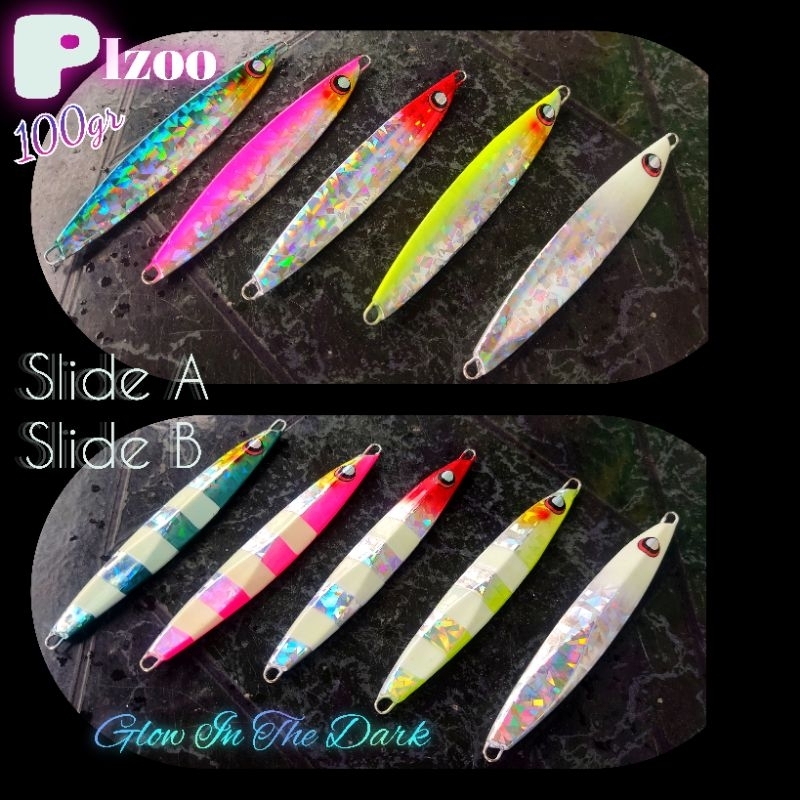 Metal Jig Pizzo 100gr Glow In The Dark