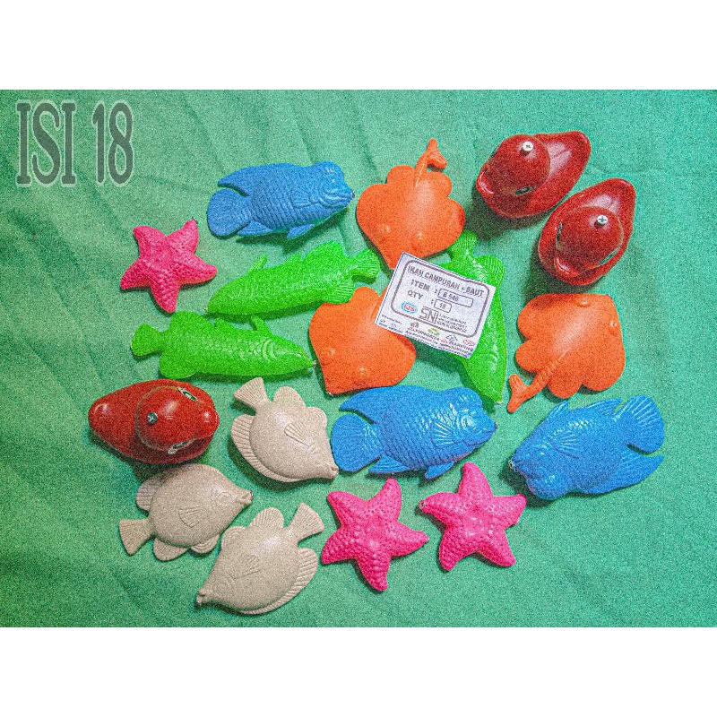 Mainan Pancingan Ikan Magnet / Ikan Plastik