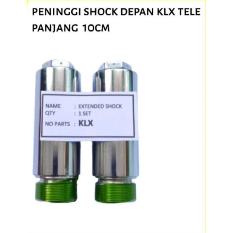 peninggi shock depan KLX sambungan shock depan full besi KLX Tele panjang 10cm