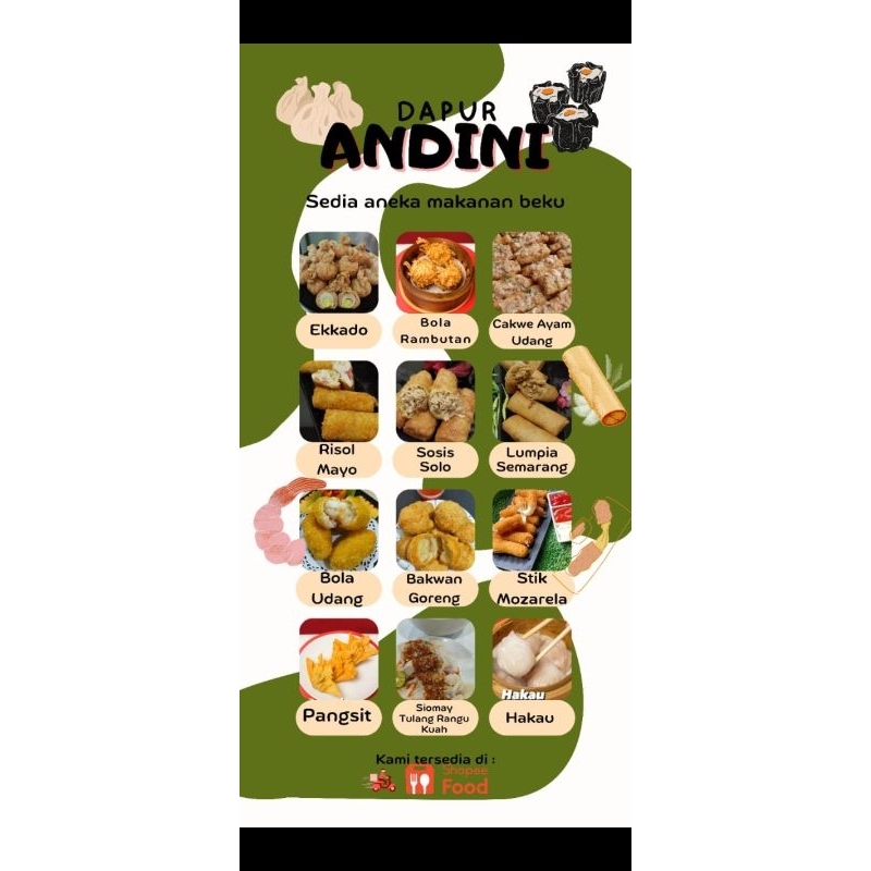 

aneka dimsum donat dan frozen food