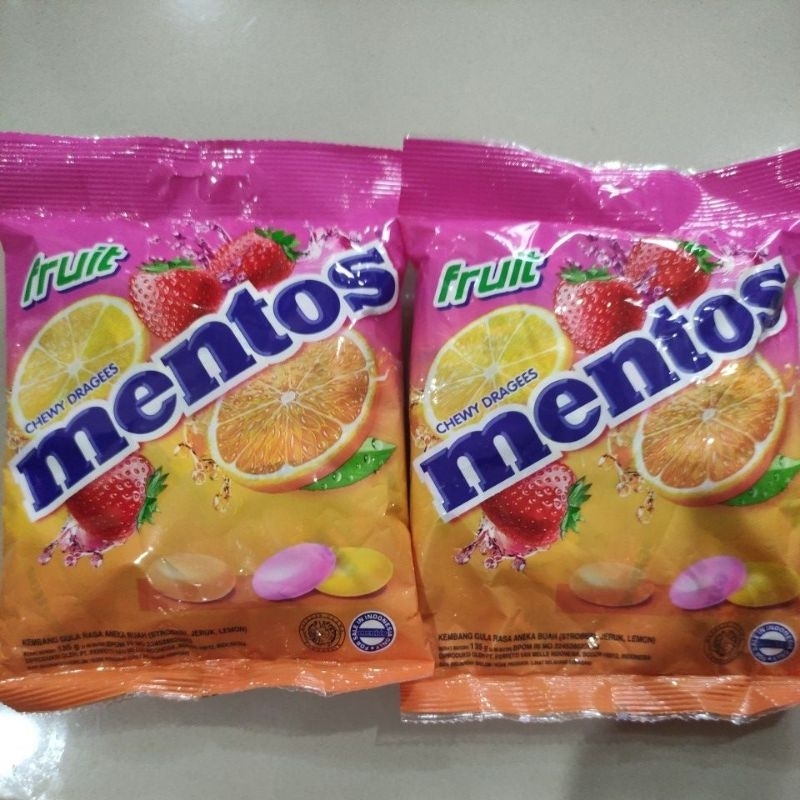 

PERMEN FRUIT CHEWY DRAGEES MENTOS ECER