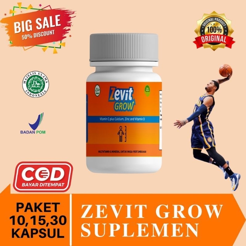 ZEVIT GROW PENINGGI BADAN ORIGINAL / ZEVIT GROW PENINGGI BADAN AMPUH