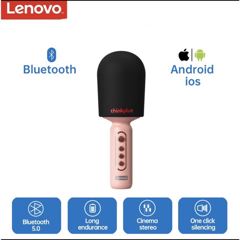 Lenovo M1 Thinkplus Portable Microphone / Mic Karaoke Wireless Microphone Original BY SEN