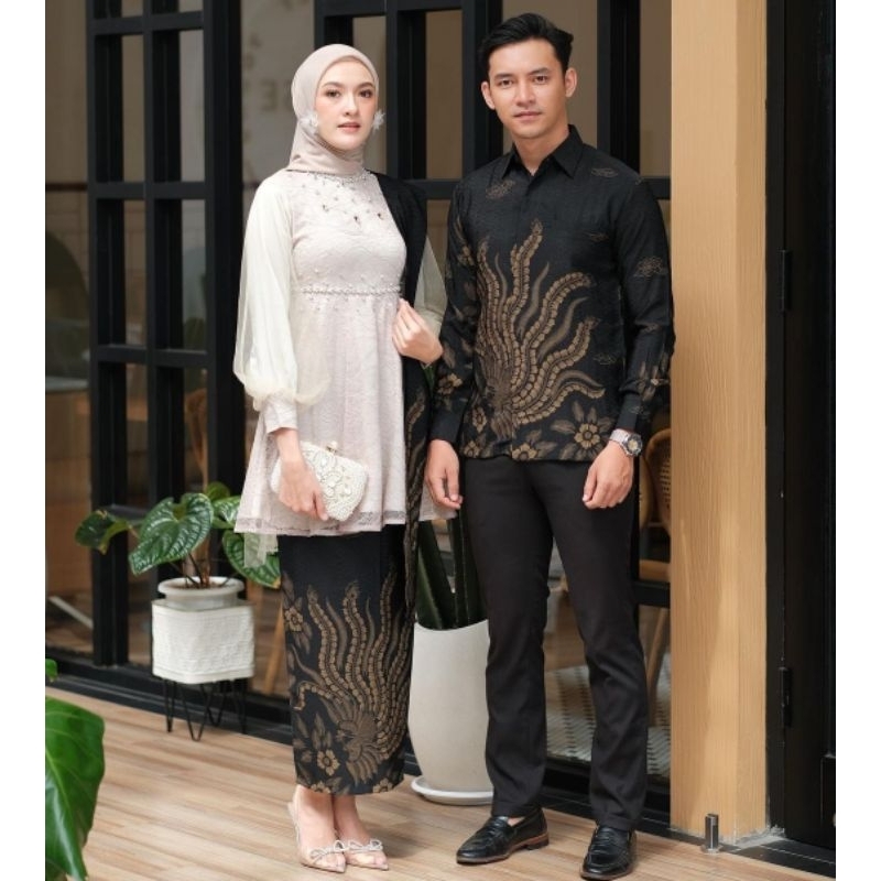 SET BATIK COUPLE AGHNIA | KEBAYA MODERN | KEBAYA WISUDA | BATIK COUPLE MODERN | BATIK COUPLE PASANGAN | KEBAYA REMAJA WANITA MODERN | BAJU KONDANGAN | GAUN BRIDESMAID KEBAYA LAMARAN