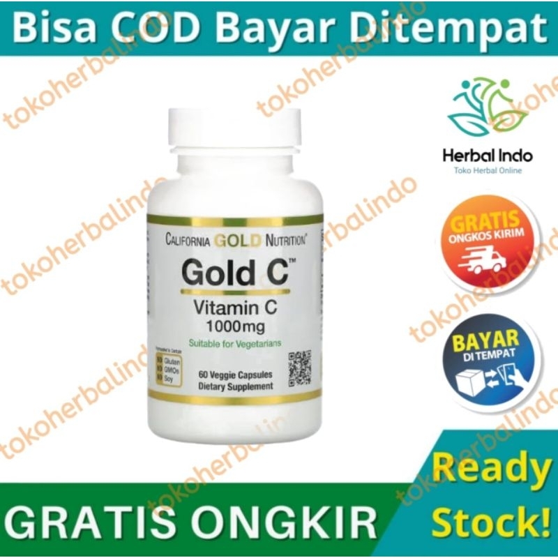 california Gold Nutrition Gold C Vitamin C1000 C 1000 C-1000 1000mg C1000mg  - 60 Veggie Capsules