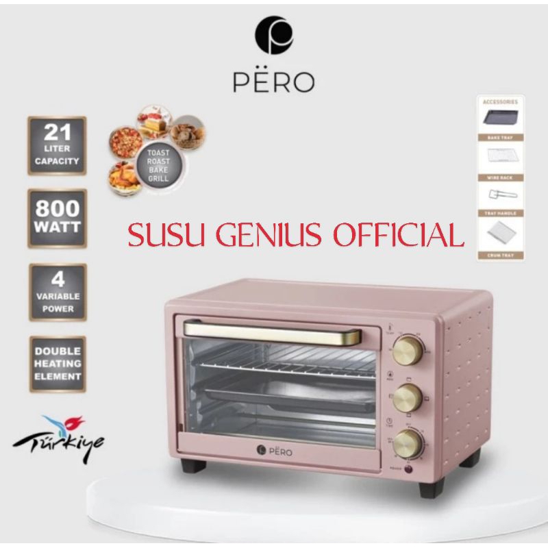 Pero Multifunction Oven 21L Listrik Pink - Sky Blue - Minty Blue