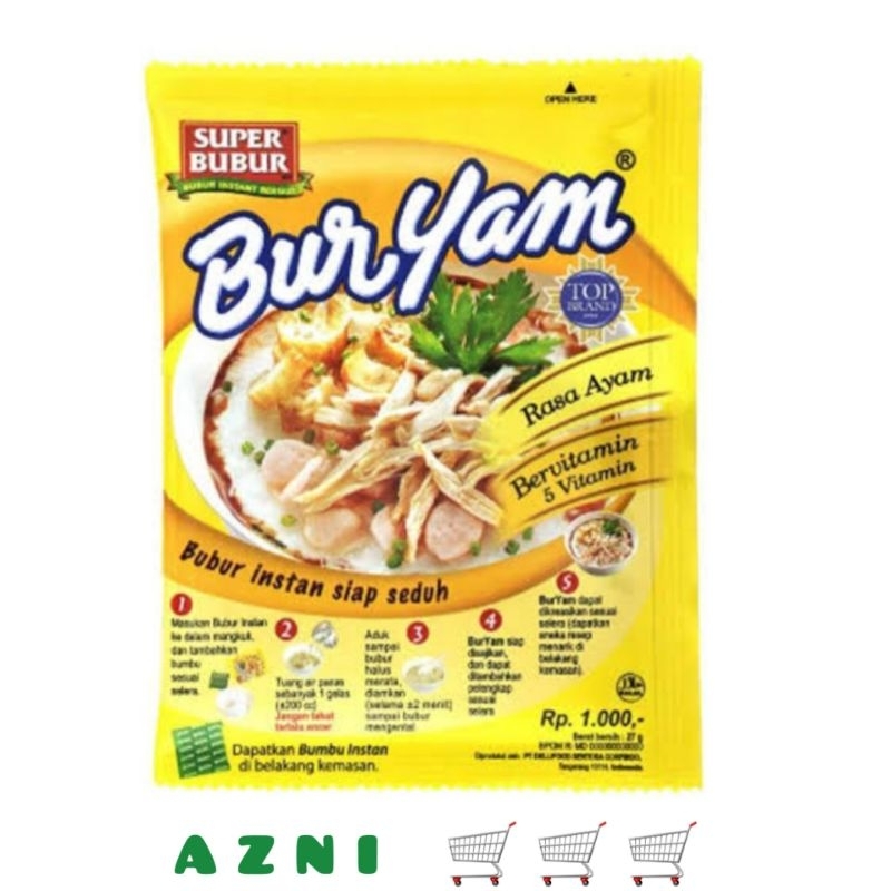 

Super Bubur Buryam Mini 1 Pcs - Bubur Instan Siap Seduh