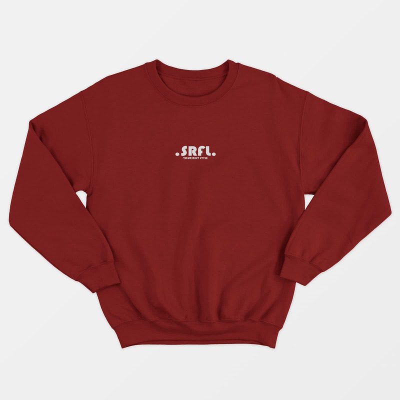 SRFL Sweater Crewneck Sablon DTF Jumbo / Oversize Bigsize 2XL 3XL 4XL 5XL Unisex