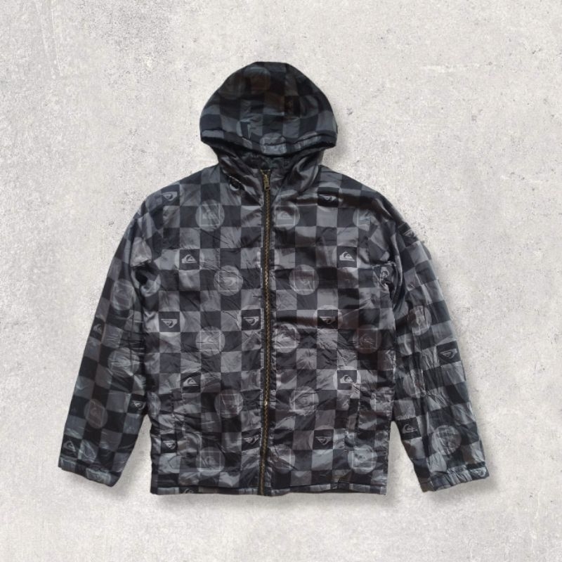 Jaket Windbreaker Parasut Bolak Balik Quiksilver Second Original