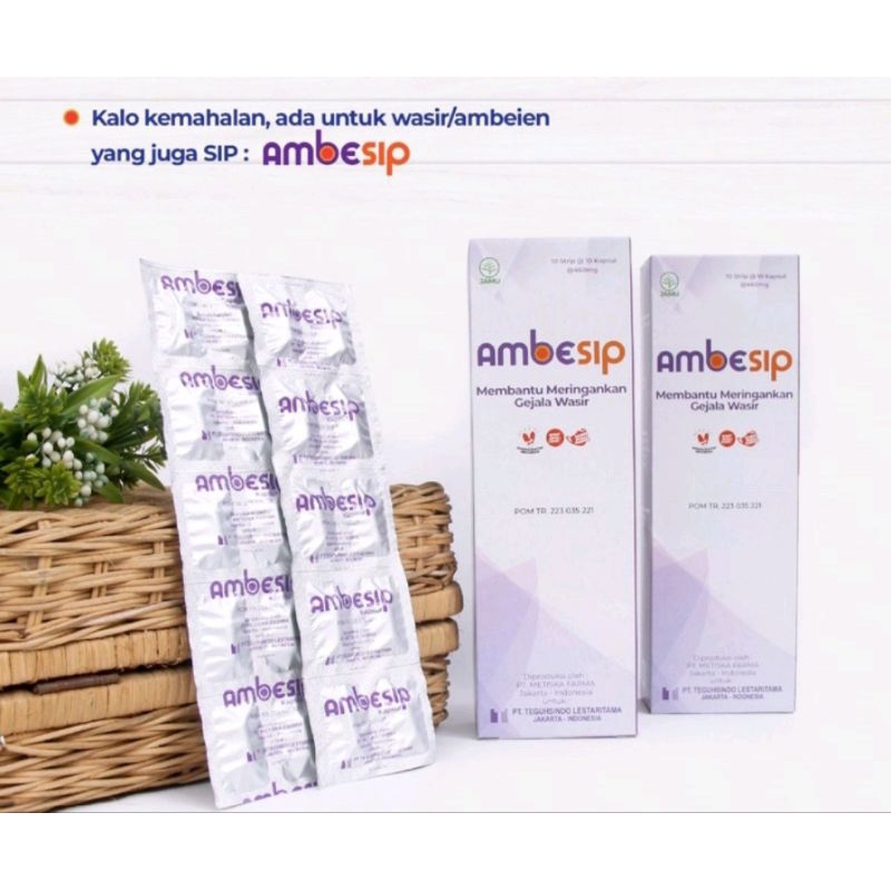 AMBESIP Per Strip Obat Wasir Ambeien sulit BAB