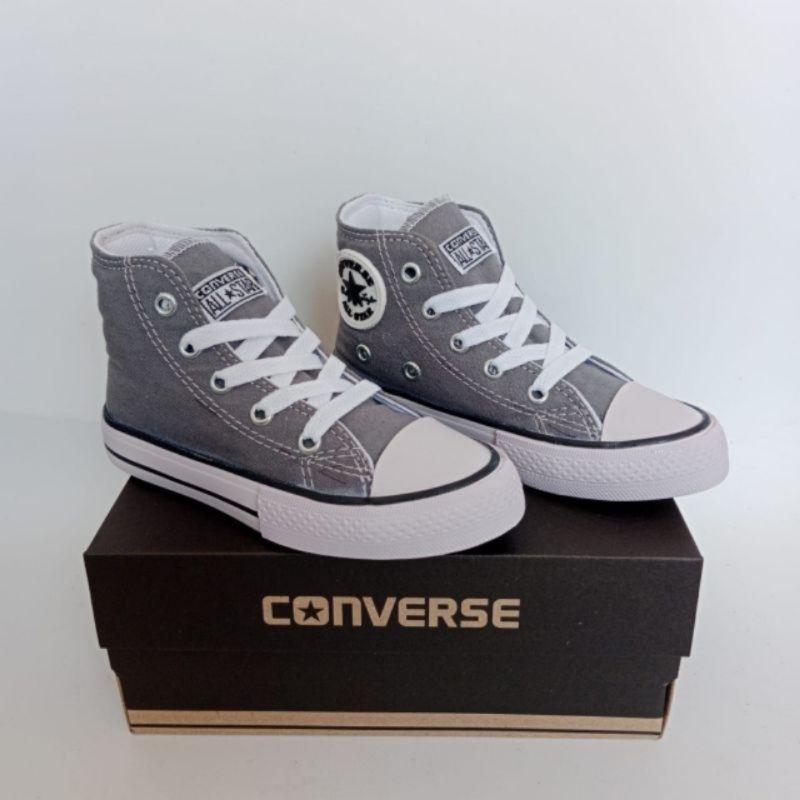 Sepatu Converse Anak Warna Abu/Grey / Sepatu Anak Laki-laki / Sepatu Anak Sekolah / Sneakers Anak / Sepatu Allstar Anak / Sepatu Anak / Sepatu Tinggi