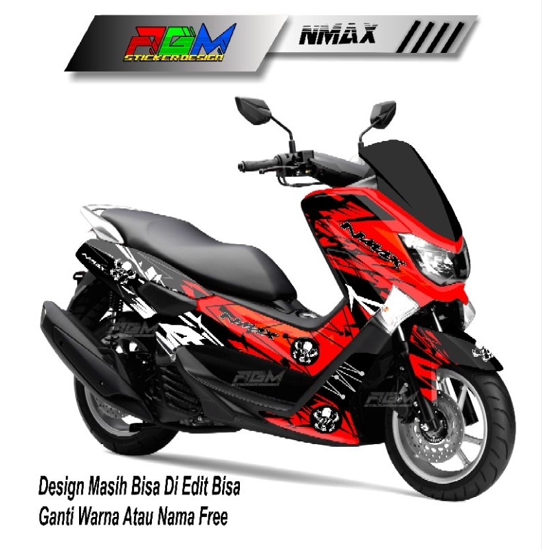 Striping Sticker Decal Nmax 2015-2019 Fullbody. Decal Sticker Nmax old Full Body