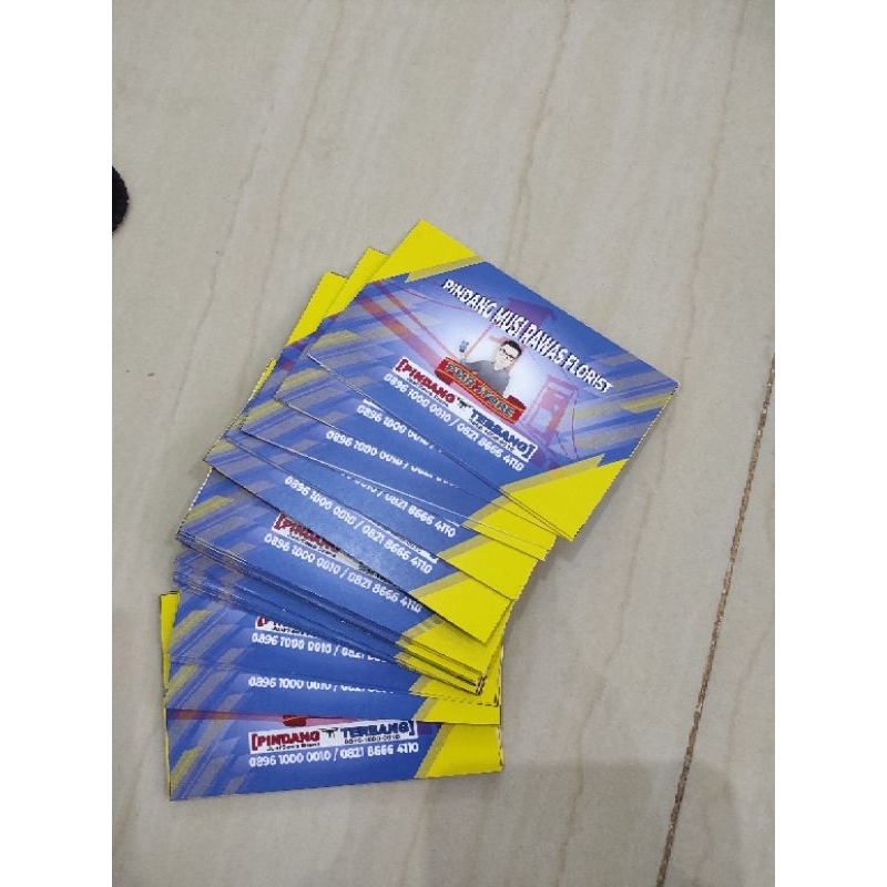 

cetak kartunama namecard 1 box free template