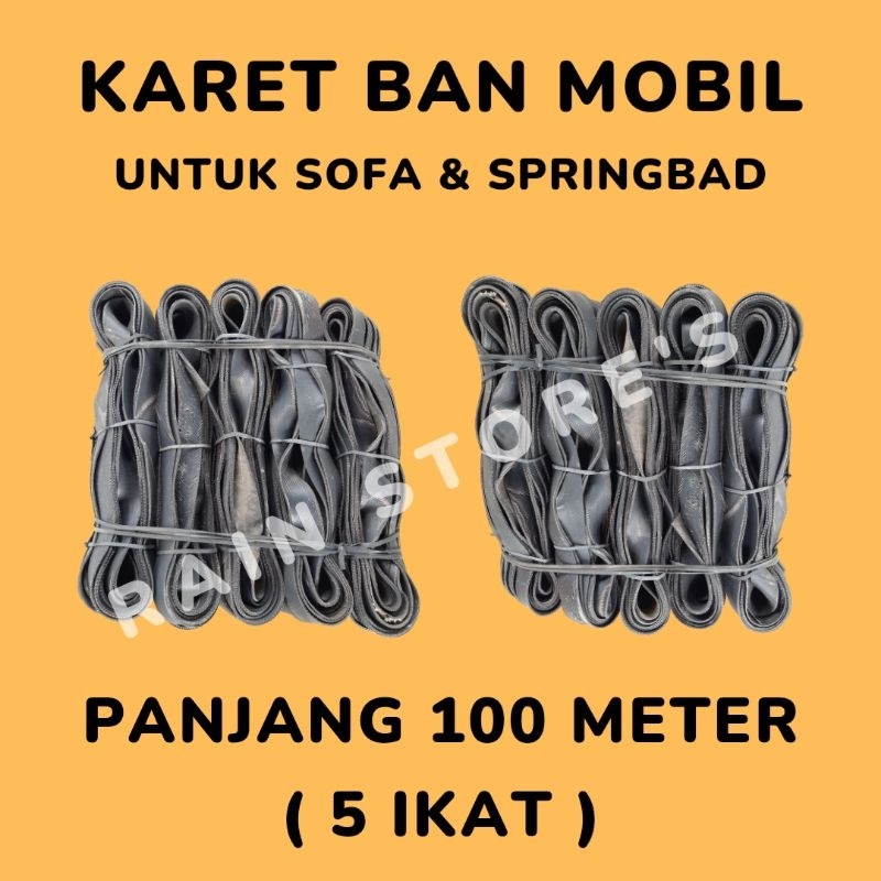 Tali Karet Ban Mobil || Tali Karet Ban Untuk Jok Kursi Sofa Springbad || Tali Karet Serbaguna