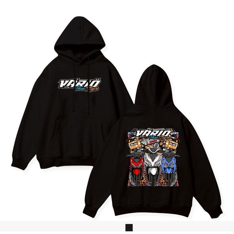 HOODIE DAN CREWNECK MOTOR SUNMORI VARIO,CB100,AEROX,RX-KING,N-MAX,KAWASAKI NINJA DAN F1Z-R