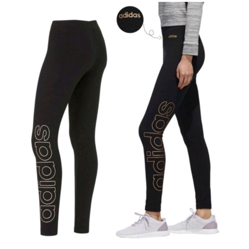 Adidas Woman Classic Legging Panjang Wanita Cewek Running Lari Yoga Fitness Gym Dance Ori