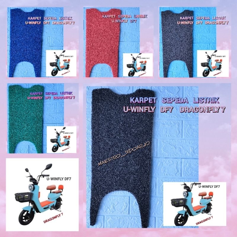 Karpet Sepeda Motor Listrik U-WINFLY DF7 u-winfly Dragonfly 7 Karpet U-Winfly