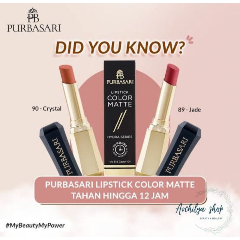 Purbasari Lipstick Color Matte Original 2.6gr