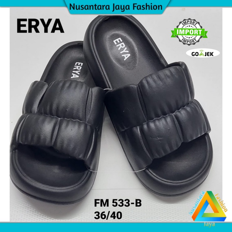 Sandal Jelly Wanita Ban 2 - Sandal Selop Wanita Import BLC 6609 A1