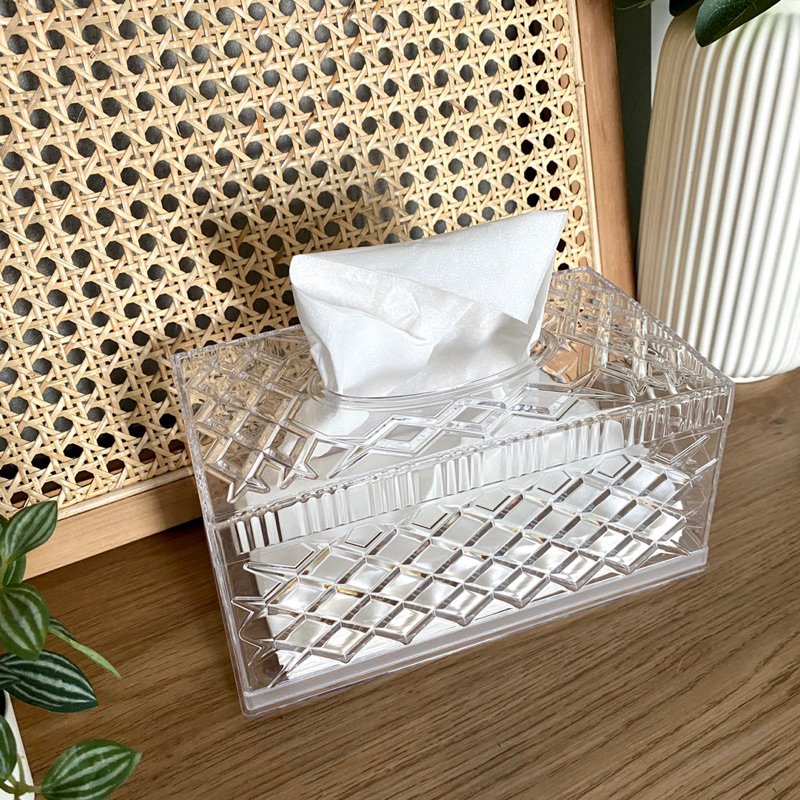 Kotak Tisu Mewah Tempat Tisu Kristal ukuran besar MB