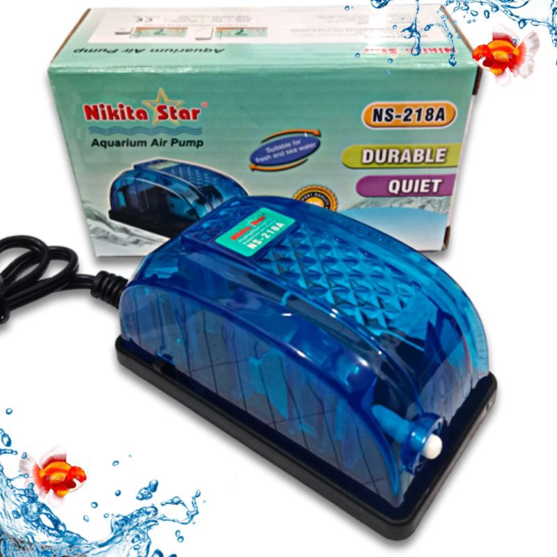 Aerator Udara Airpump Aquarium Satu Lubang NIKITA STAR NS 218A