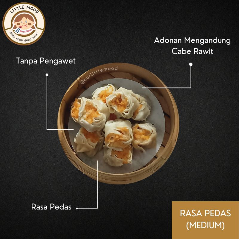 

Dimsum Siomay Ayam PEDAS Isi 10 (FROZEN) Size MEDIUM (Bandung)