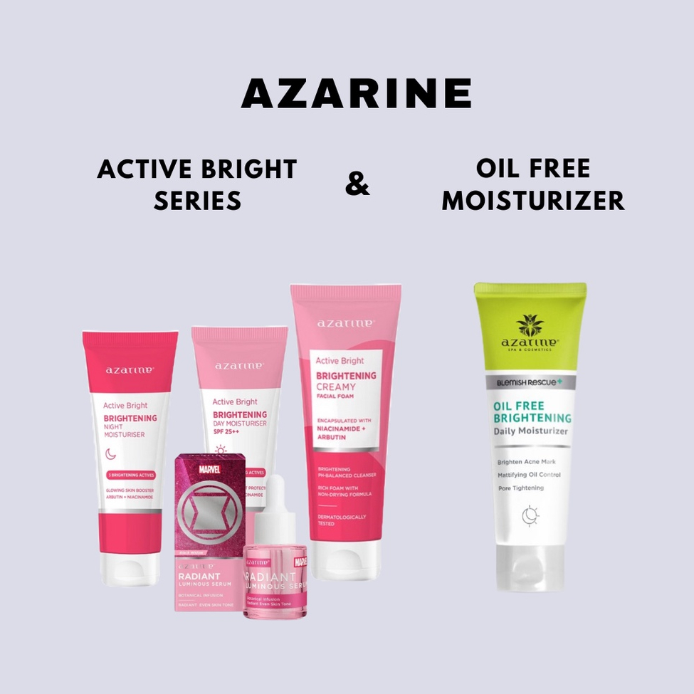 AZARINE Active Bright Series | Oil Free Brightening Daily Moisturizer 40ml