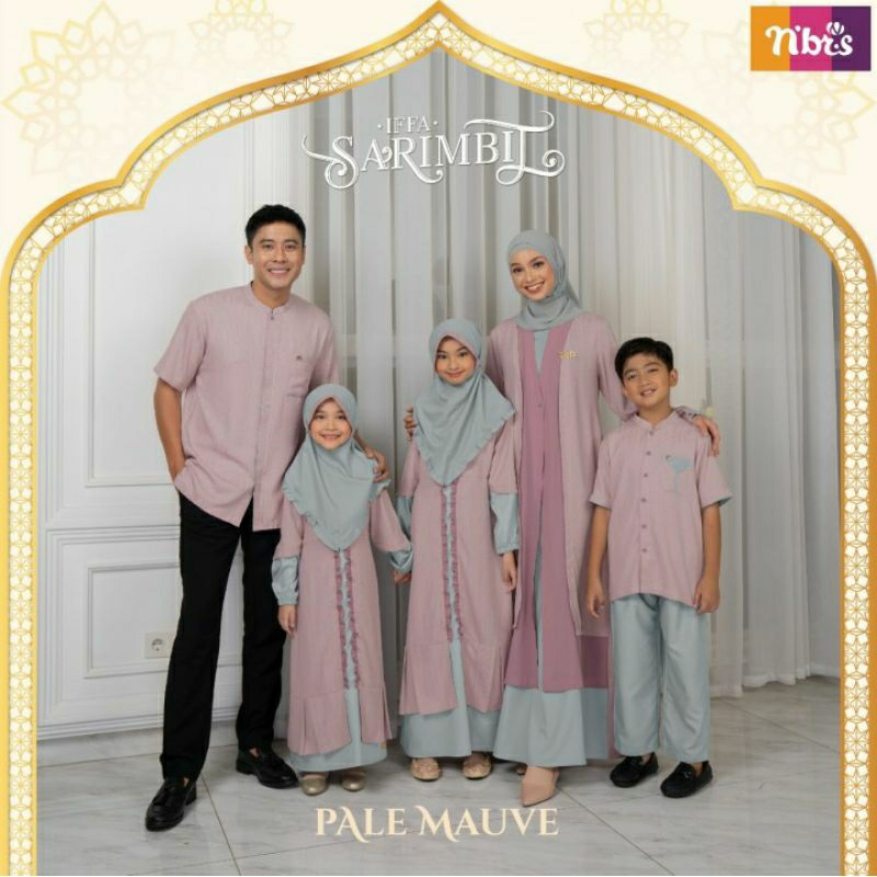 SARIMBIT TERBARU 2023//SAROMBIT NIBRAS IFFA PALE MAUVE//NIBRAS PREMIUM//COUPLE NIBRAS