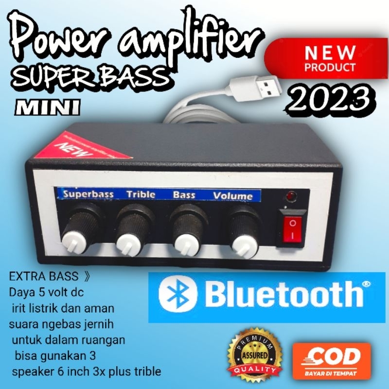 promo power amplifier  mini BLUETOOTH DOUBLE BASS