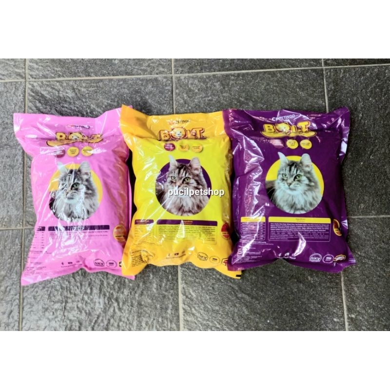 Bolt 1kg 1 kg Makanan Kucing Bolt