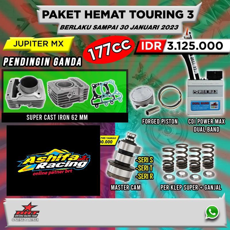 PAKET TOURING BRT JUPITER MX