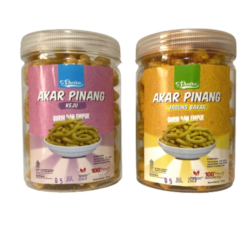 

SHEIRA - KUE AKAR PINANG KELAPA TOPLES KEJU & JAGUNG BAKAR 115gr