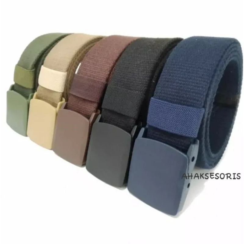 ikat pinggang gesper x rai anti detektor pendeng pria military kanvas tactical