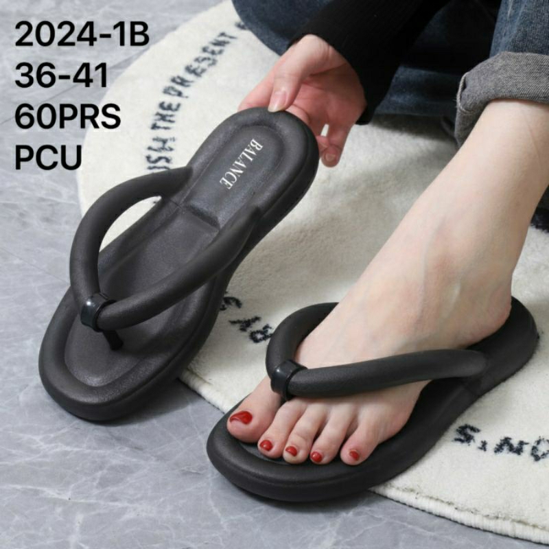 8211-B Original Balance Sandal Wedges 4,5cm Wanita Jepit Karet Impor Sendal Bangkok 8211 Japit Cewek Hitam Tinggi Perempuan 8211B Jelly Import 8211-C Tali Bulat Empuk Nyaman Kekinian