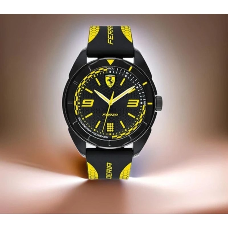 JAM TANGAN PRIA ANALOG FERRARI 0830516 Original