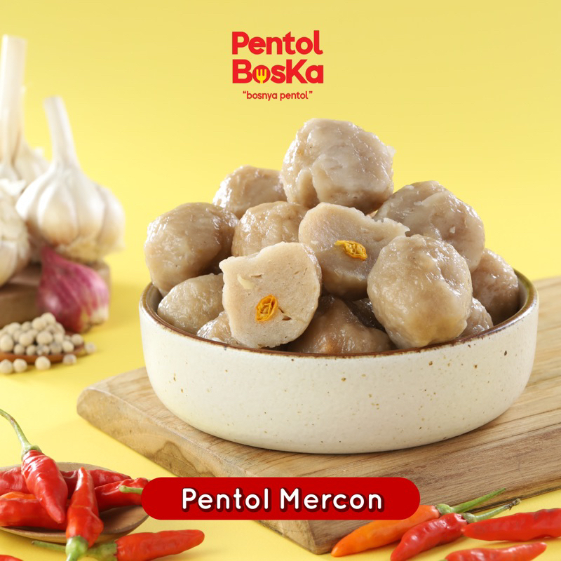 PENTOL FROZEN BOSKA - Pentol Mercon - 50 Pcs