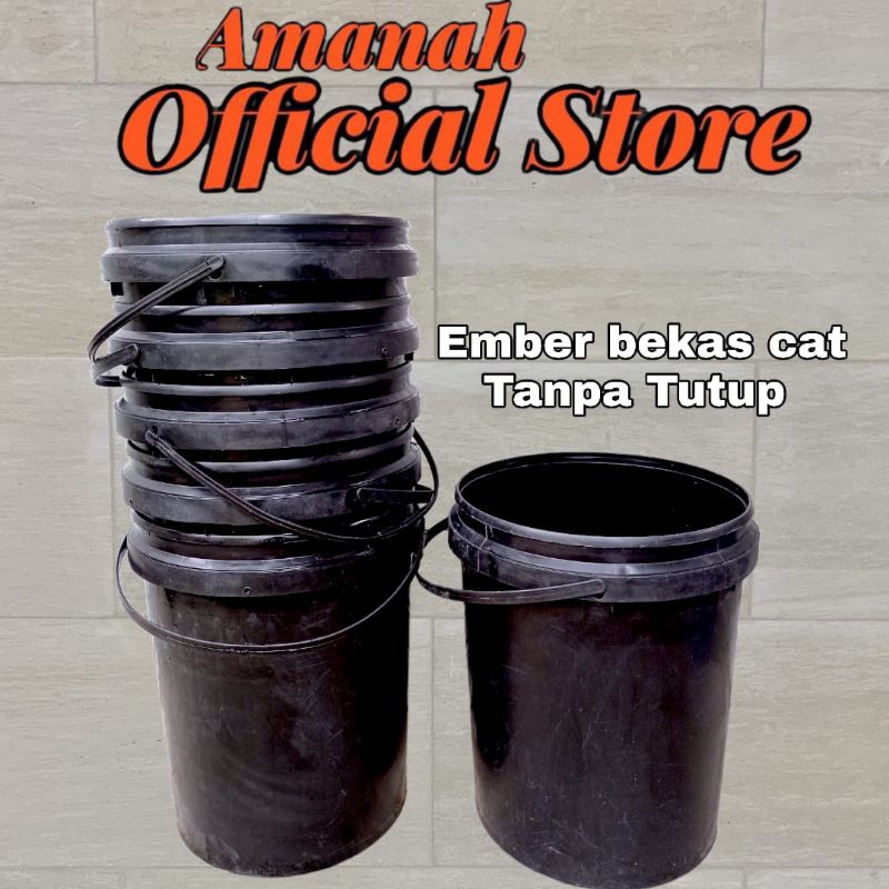 Ember cat 25kg bekas tanpa tutup