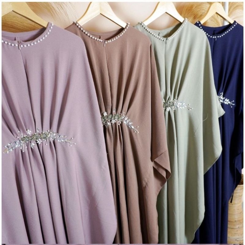 KAFTAN LEBARAN ALLAYA BUSANA MUSLIM WANITA LEBARAN