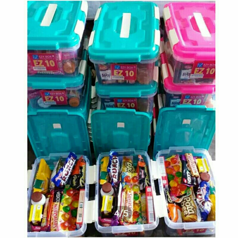 

SOUVENIR BOX SPESIAL / PAKET SNACK ULANG TAHUN CONTAINER / SNACK SANTUNAN / PARCEL SNACK / GOODIEBAG ANAK