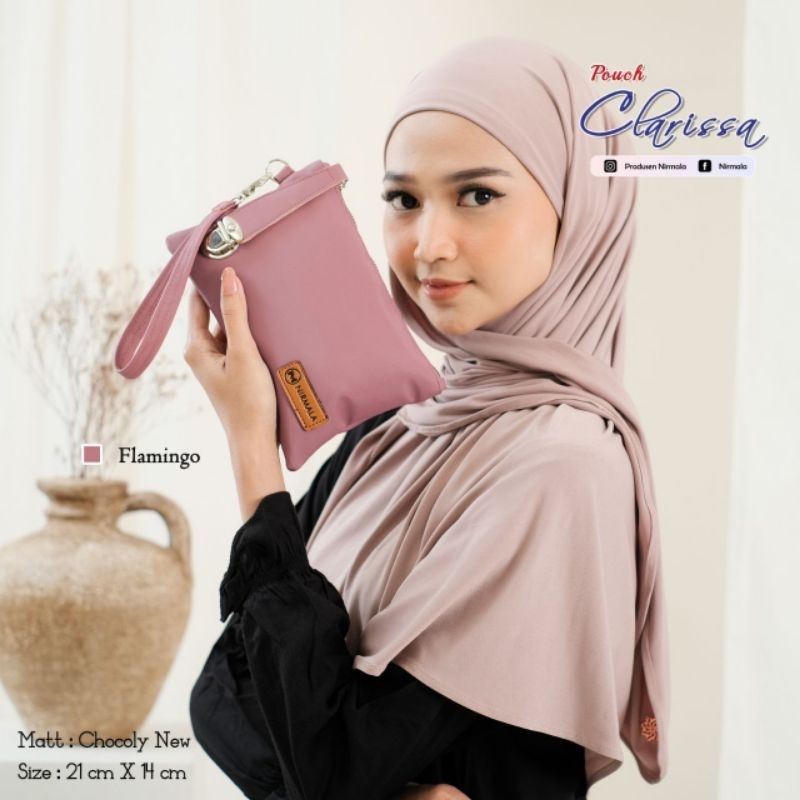 PRE ORDER POUCH CLARISSA BY NIRMALA BAHAN CHOCOLY ANTI AIR PREMIUM WATERPROOF