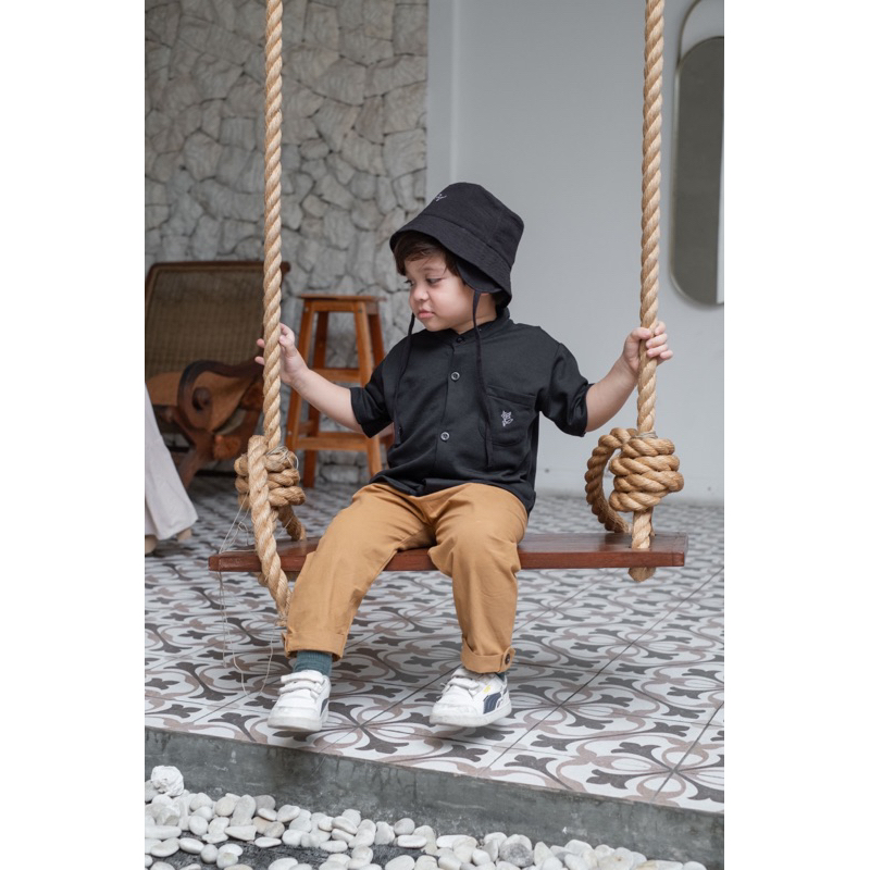 BOY VYBRA TOP -  Promo 10.10 Baju Koko Anak Muslim Kurta Bayi Baby Kids Laki Cewe Cowo Katun Lucu Murah 1 2 3 4