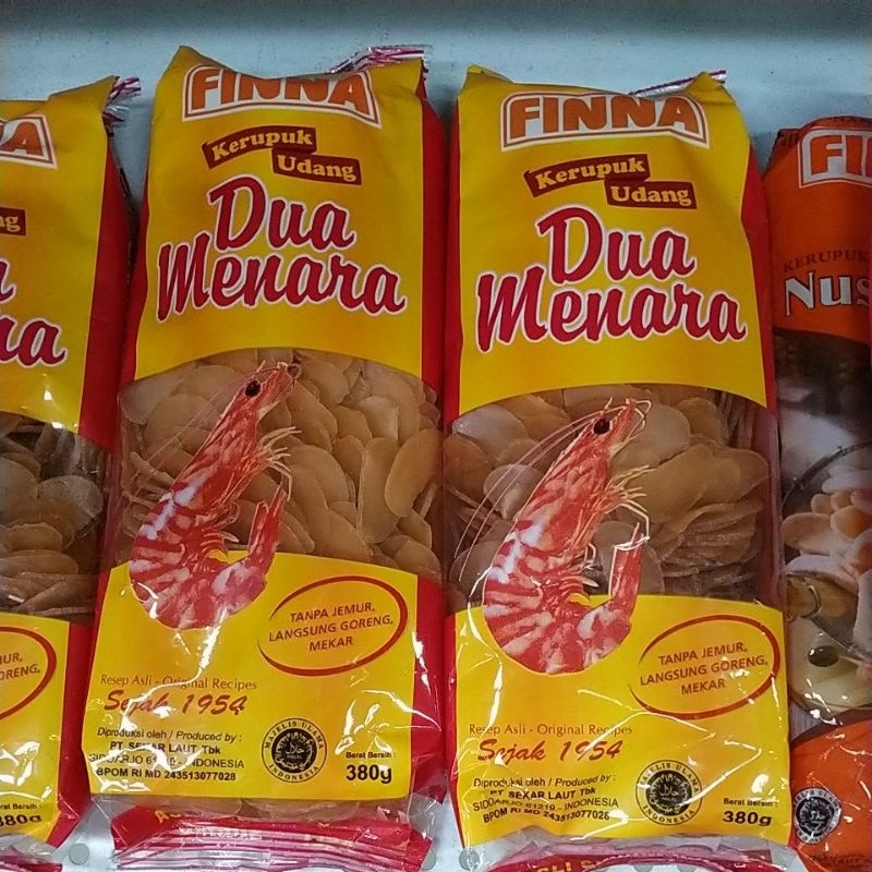 

Finna Kerupuk Udang Dua Menara 380gr