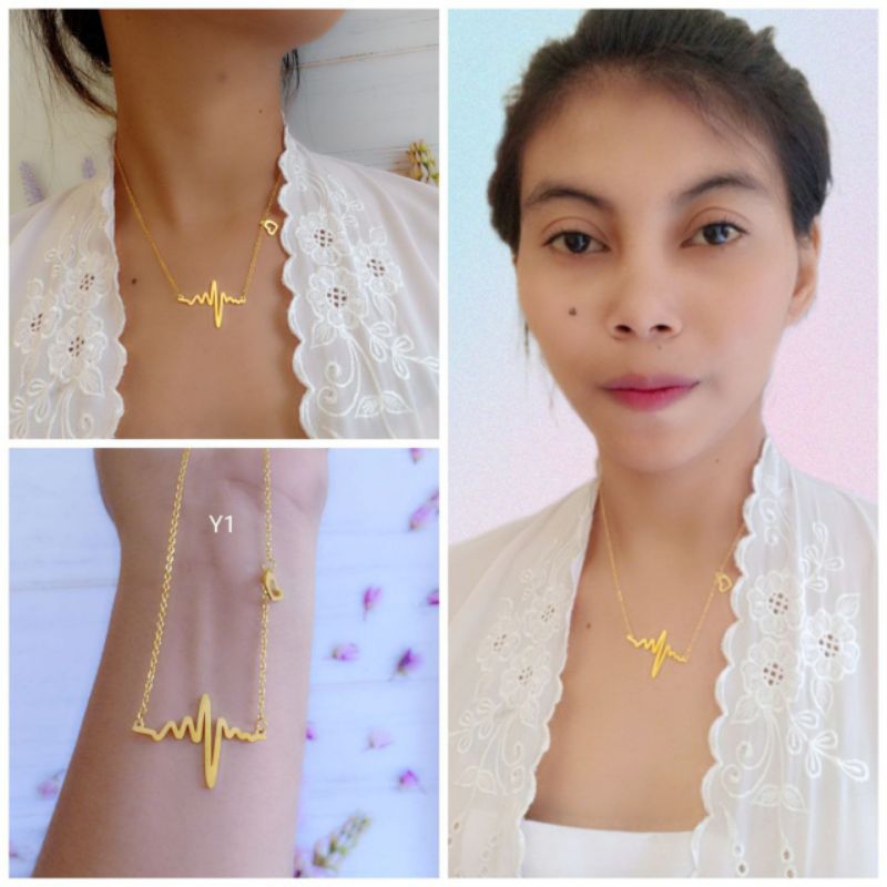 Kalung detak jantung titanium