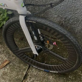 wheelset only sepeda lipat  nautilus carbon 451 disc BD