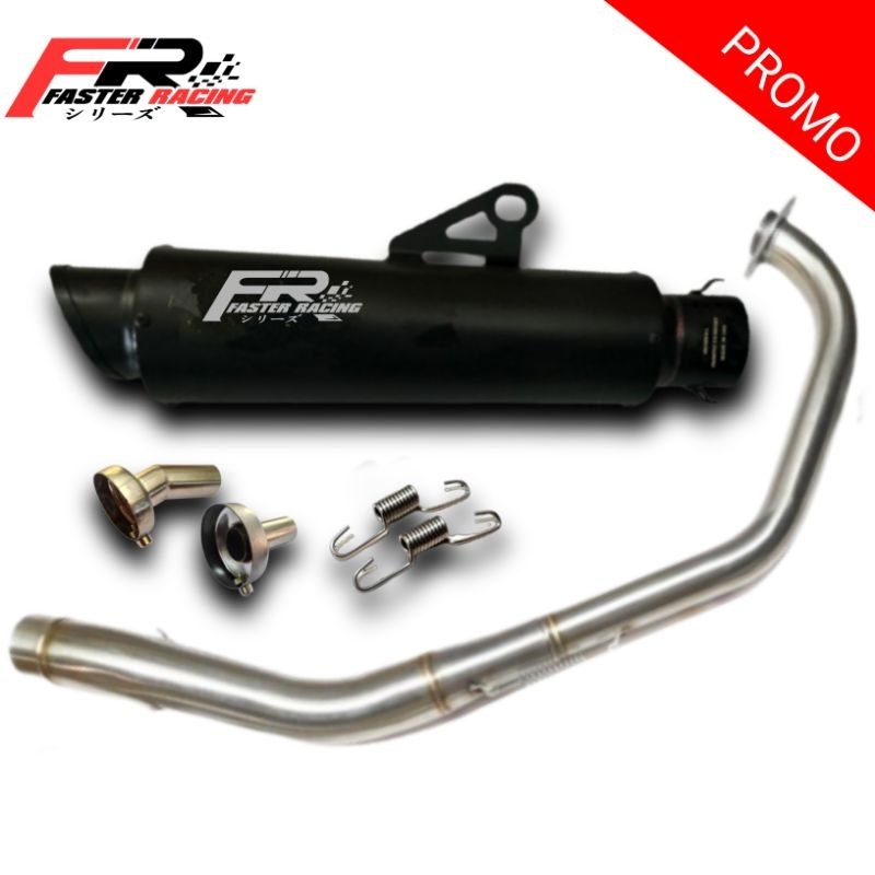 Knalpot Racing Fullset Motor Cbr150 Cb150 R15 Gsx Vixion Sonic satria Fu mt15 Ori FASTER RACING