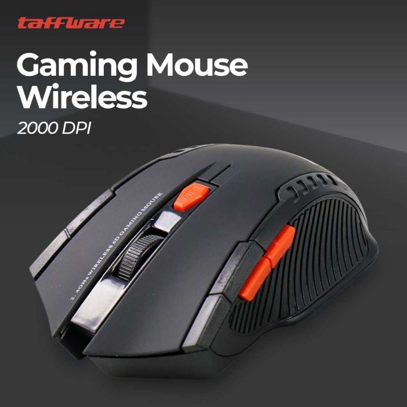 MOUSE WIRELESS GAMING FANTECH 2000 DPI HITAM - Taffware